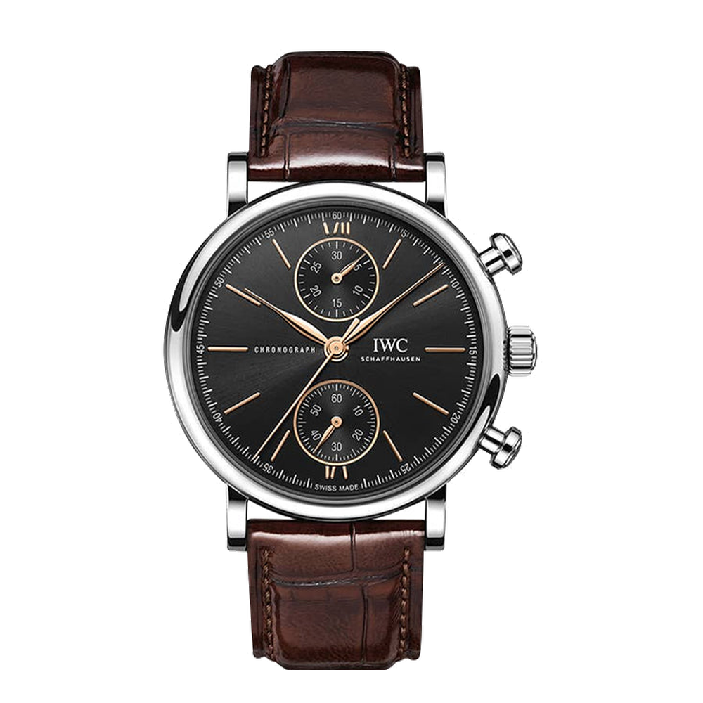 IWC Portofino Chronograph 39 Stainless Steel / Black