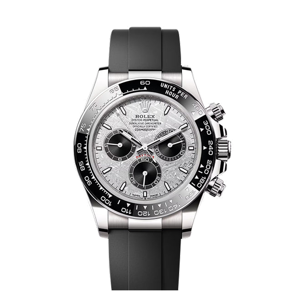 Rolex Cosmograph Daytona White Gold - Cerachrom / Meteorite / Oysterflex White Dial Straps