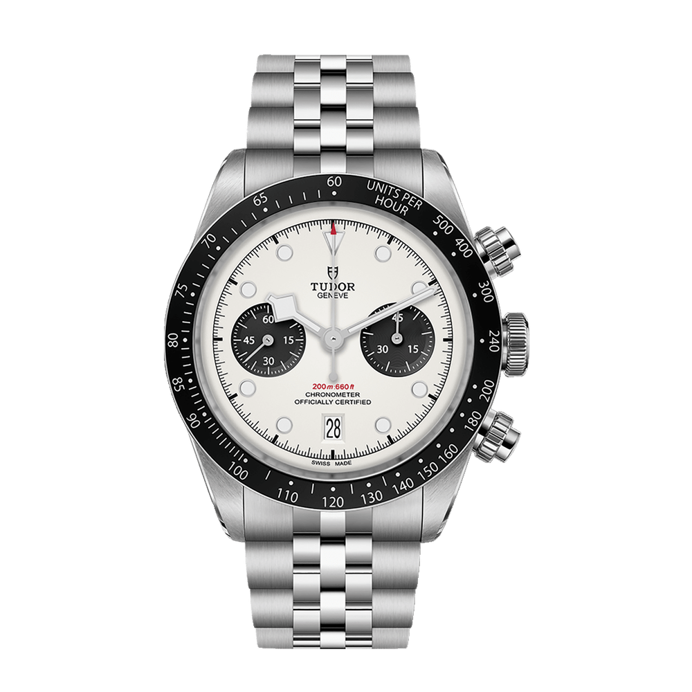 Tudor Black Bay Chrono White Dial Straps