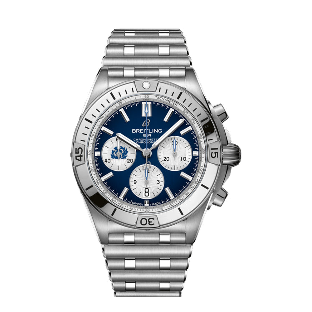 Breitling Chronomat B01 42 Six Nations / Scotland Blue / Navy Dial Straps
