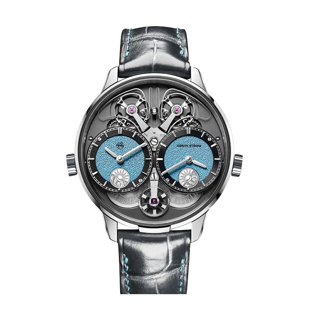 Armin Strom Dual Time GMT Resonance First Edition Skeletonised / Openwork Dial Straps