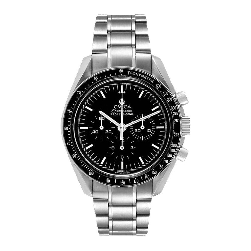Omega Speedmaster Professional Moonwatch Black Dial Straps