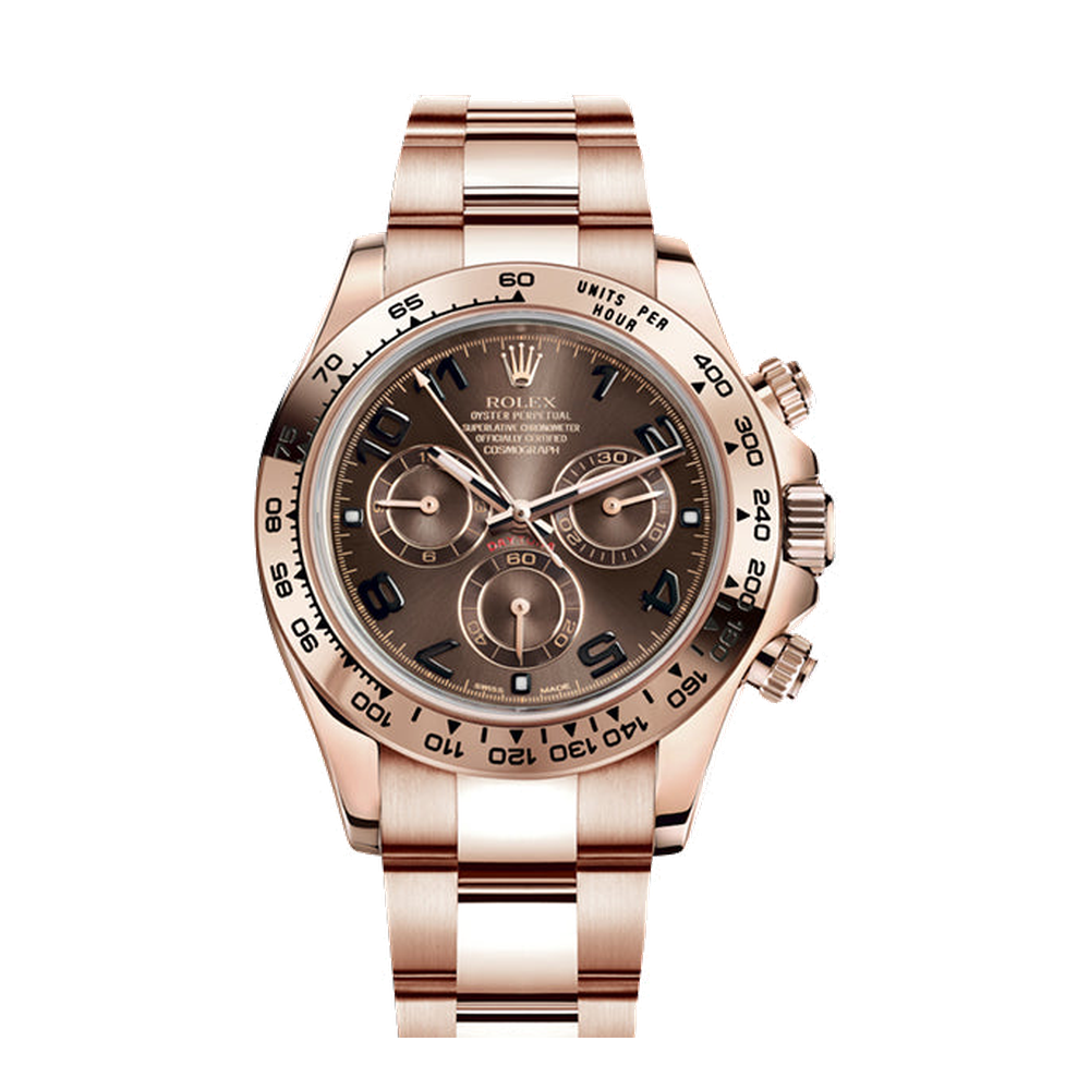 Rolex Cosmograph Daytona Everose / Chocolate Brown Dial Straps