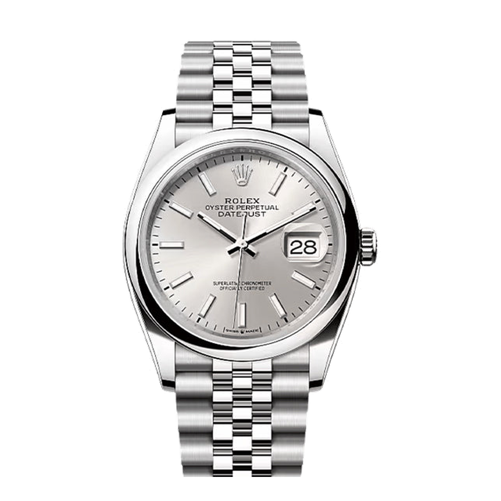 Rolex Datejust 36 Stainless Steel Fluted / Jubilee / Silver