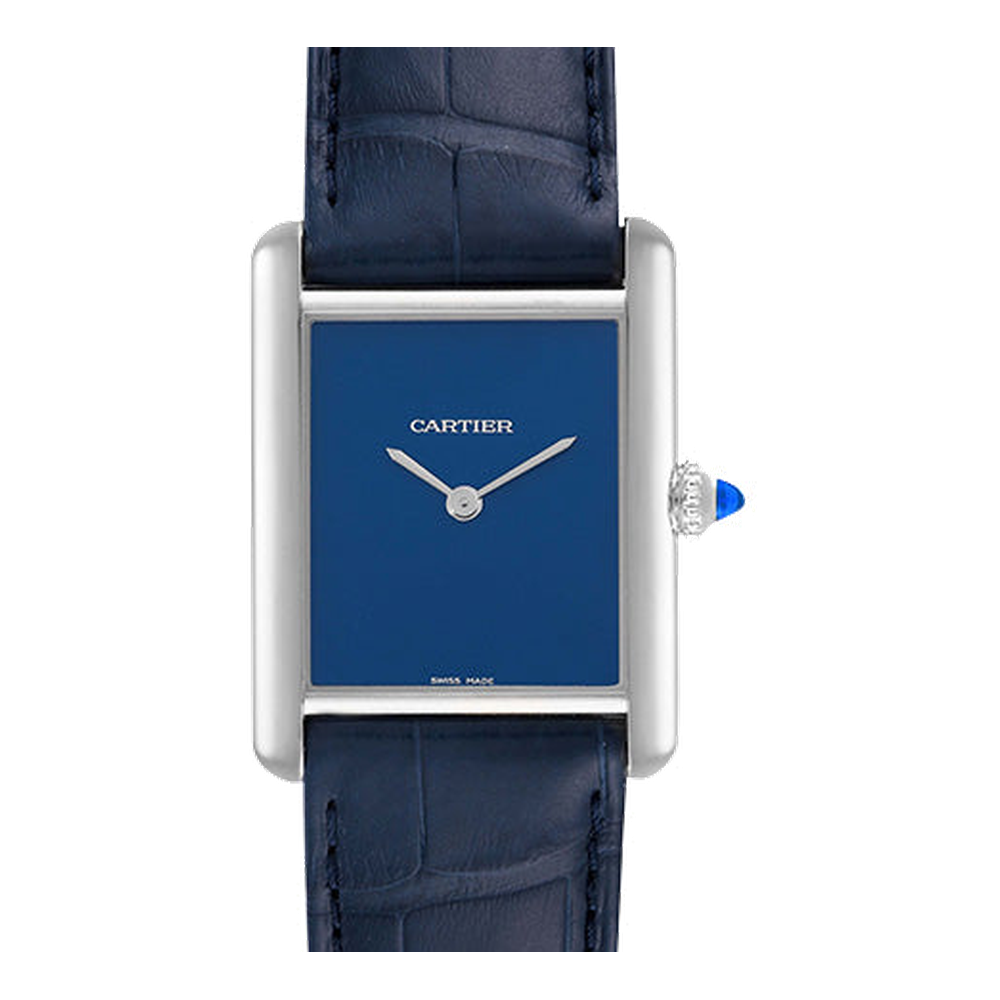 Cartier Tank Must Blue Blue/Navy Dial Straps