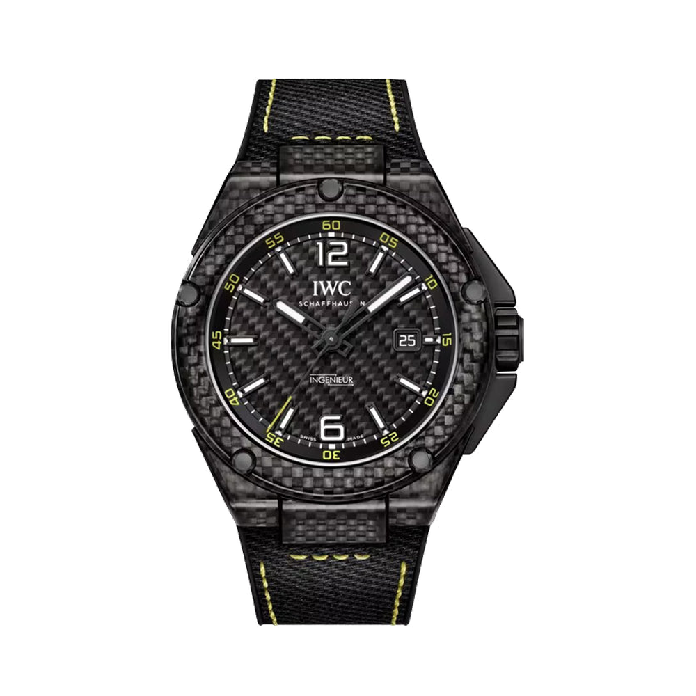 IWC Ingenieur Automatic Carbon Performance Black Dial Straps