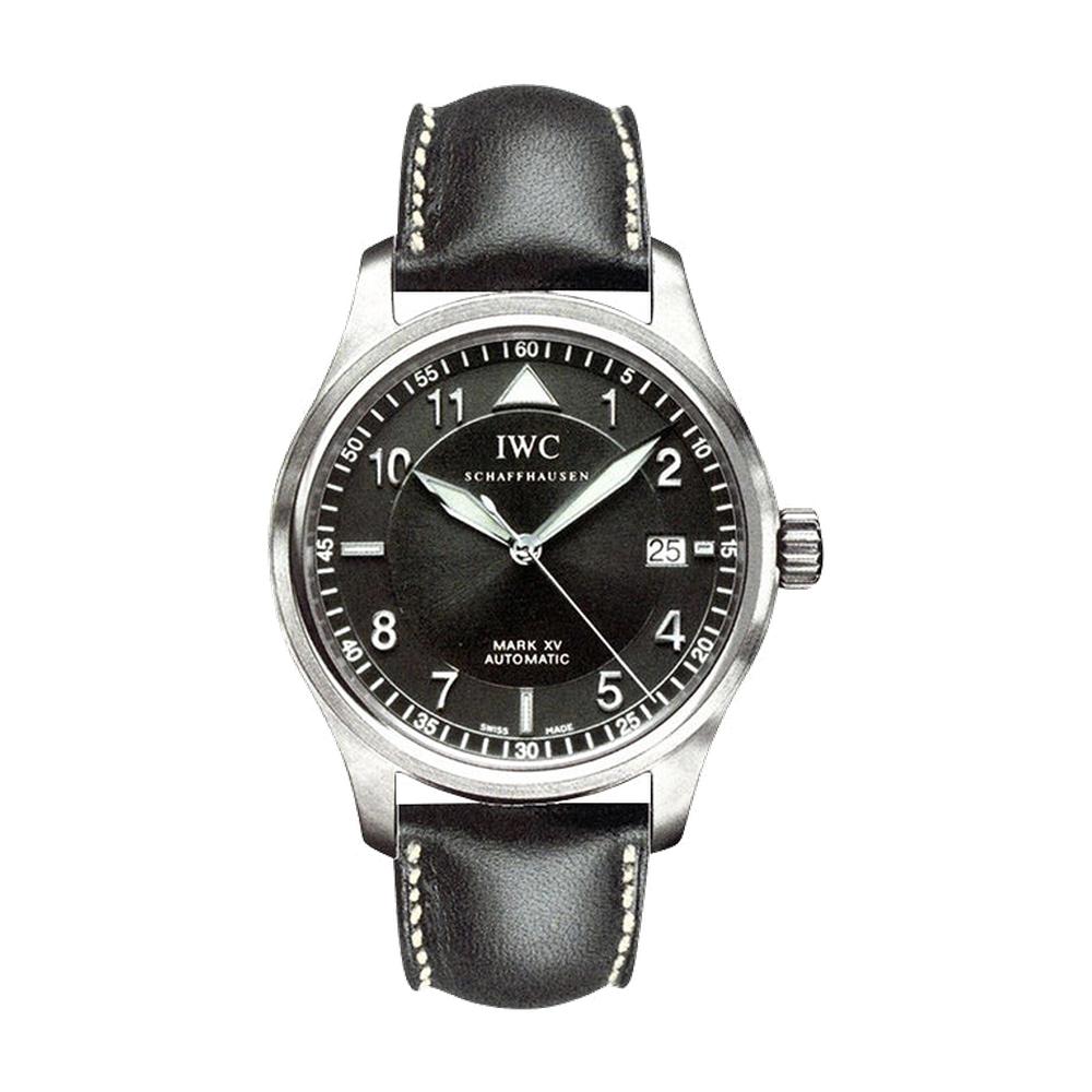 IWC Pilot's Watch Mark XV Spitfire Stainless Steel / Black / Strap