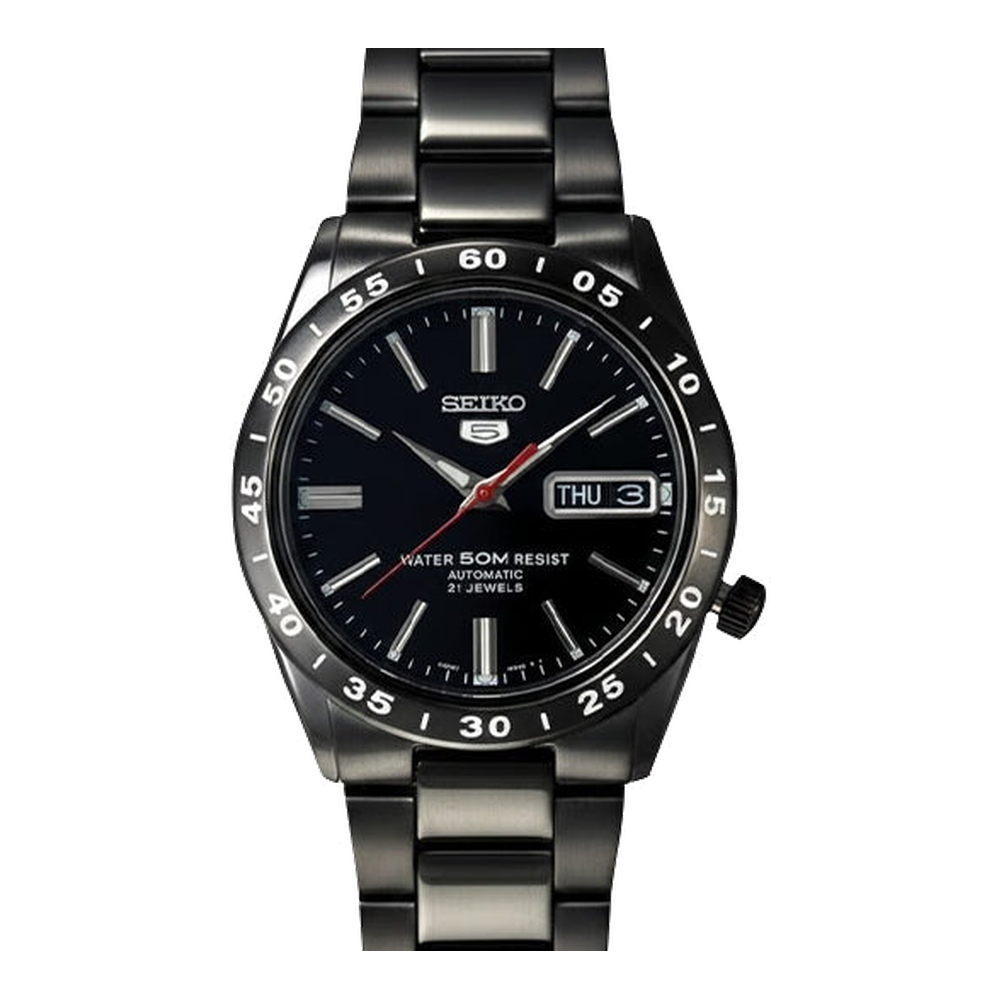 Seiko Automatic 2023 Steel Black Dial Straps
