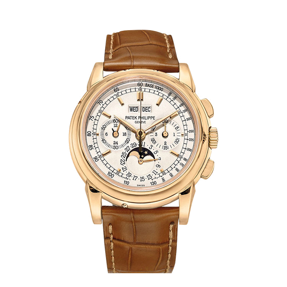 Patek Philippe Perpetual Calendar Chronograph 5970 Natural / Cream Dial Straps