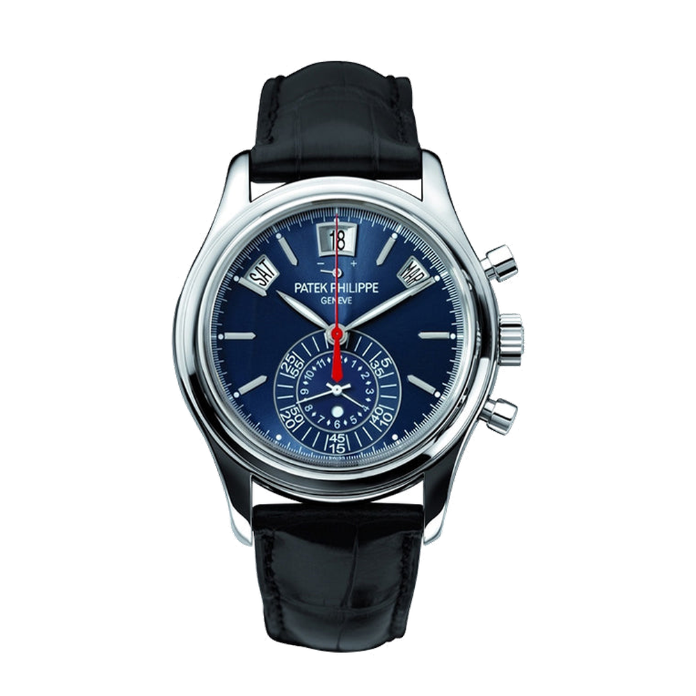 Patek Philippe Annual Calendar Chronograph 5960 White Gold / Blue / Moscow