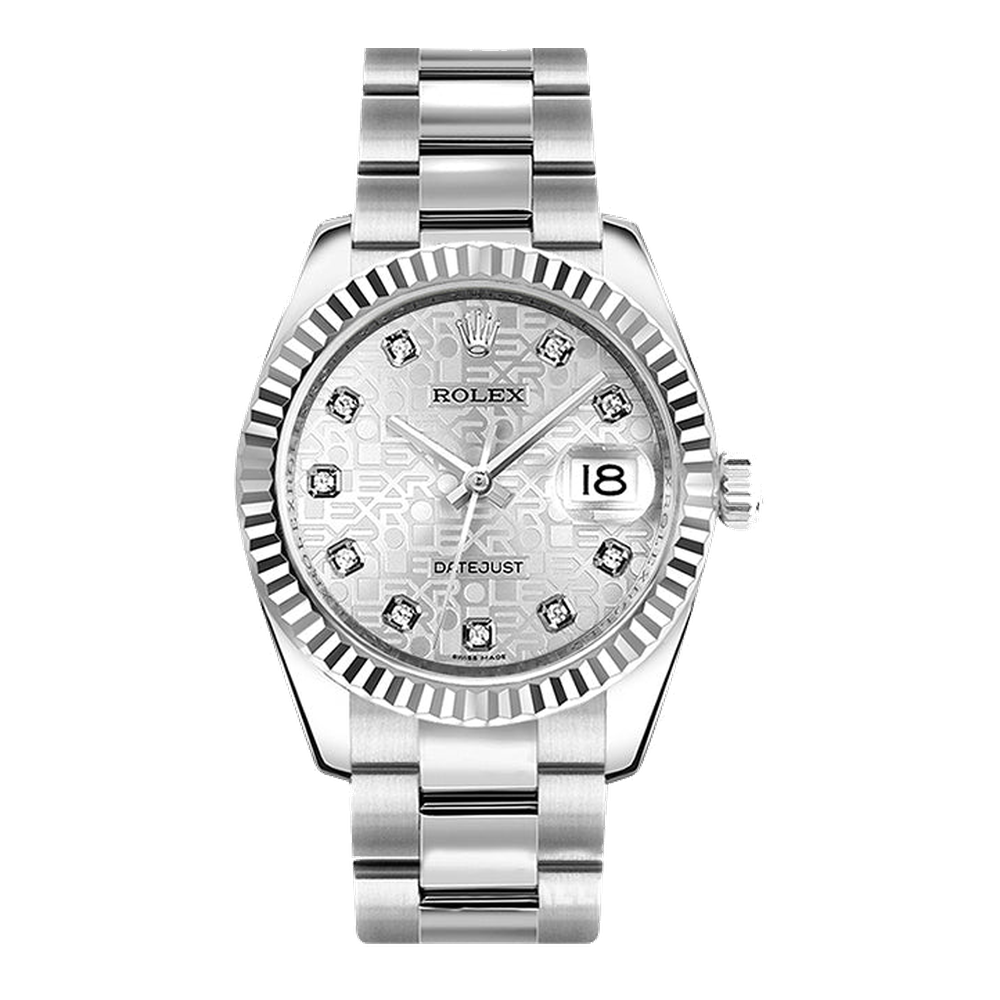 Rolex Datejust 31 Stainless Steel Fluted / Oyster / Silver Computer