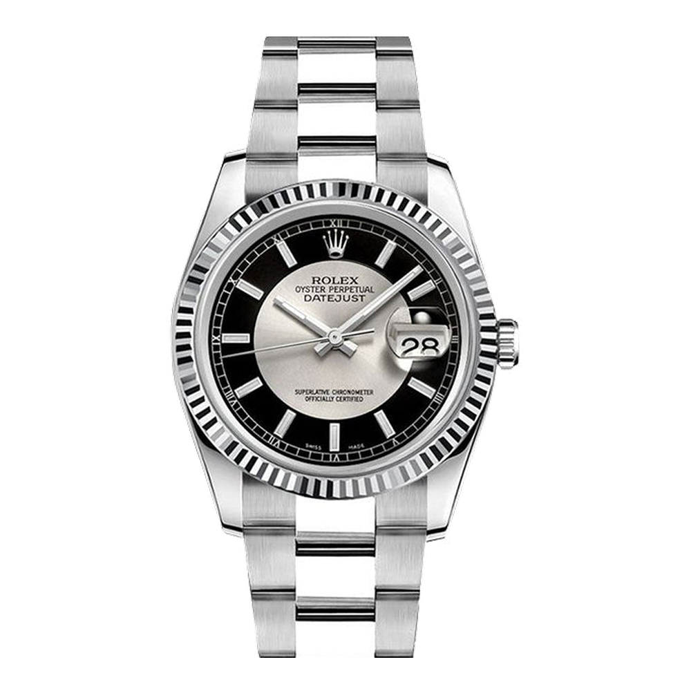 Rolex Datejust 36 Stainless Steel Fluted / Oyster / Bullseye