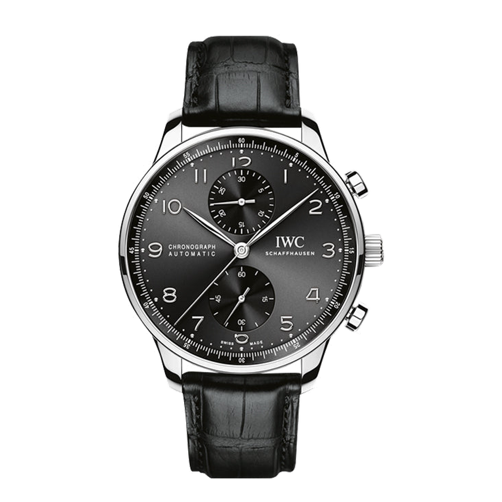 IWC Portuguese Chrono-Automatic Stainless Steel / Black