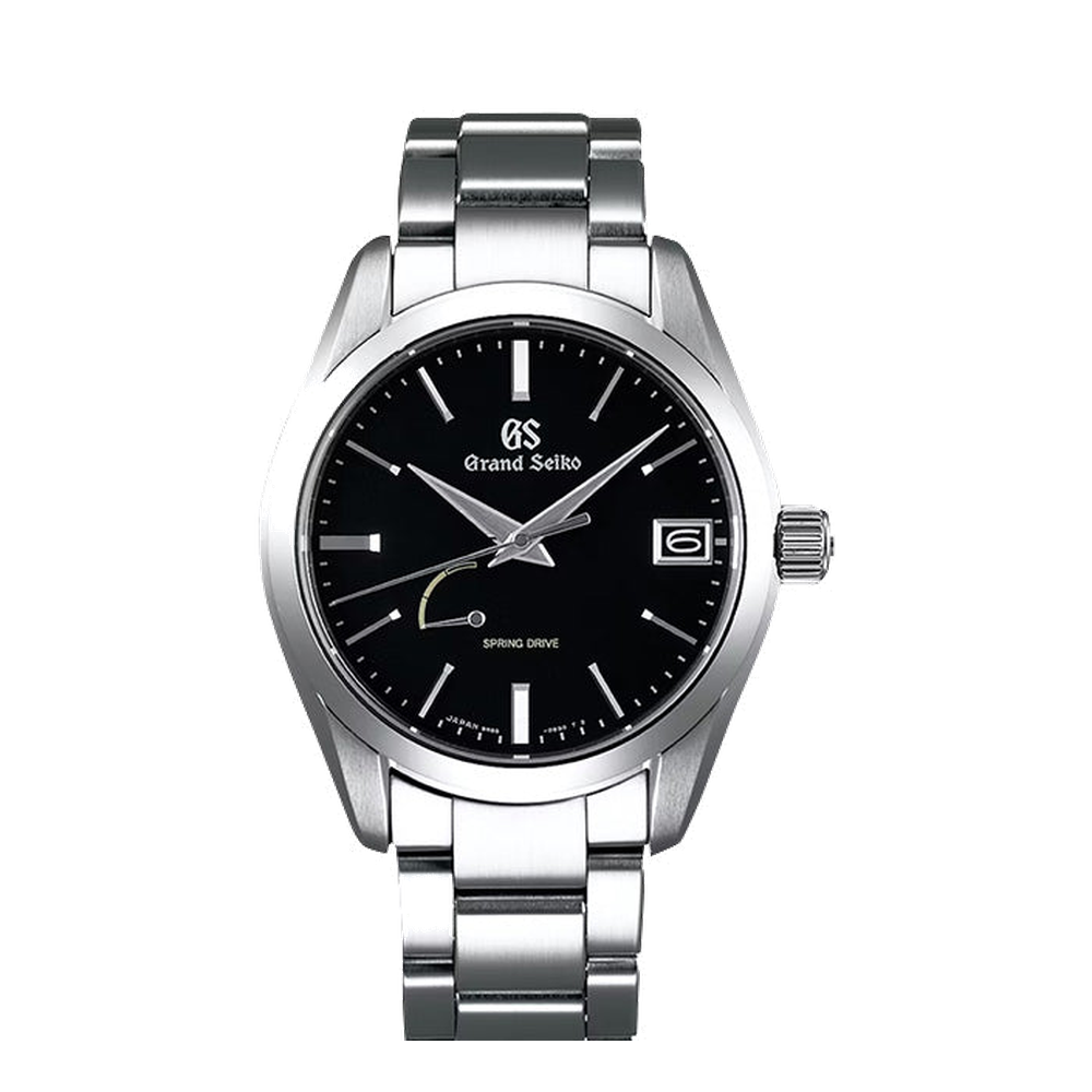 Grand Seiko Spring Drive Stainless Steel / Black / Bracelet