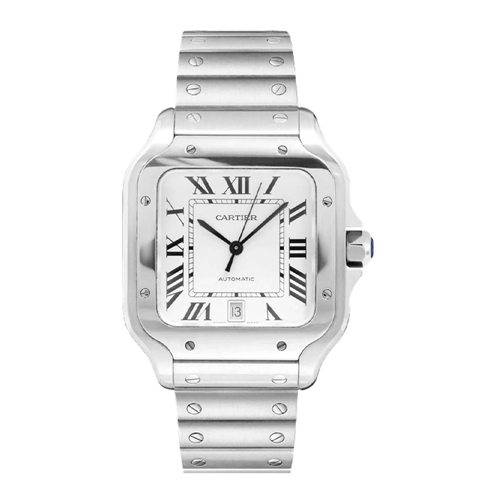 Cartier Santos de Cartier Large White Dial Straps