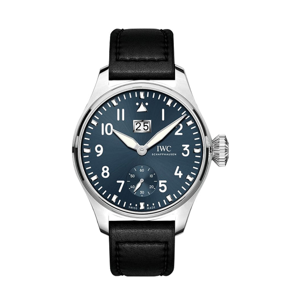 IWC Big Pilot's Watch Big Date Stainless Steel / Blue / Zürich Blue/Navy Dial Straps