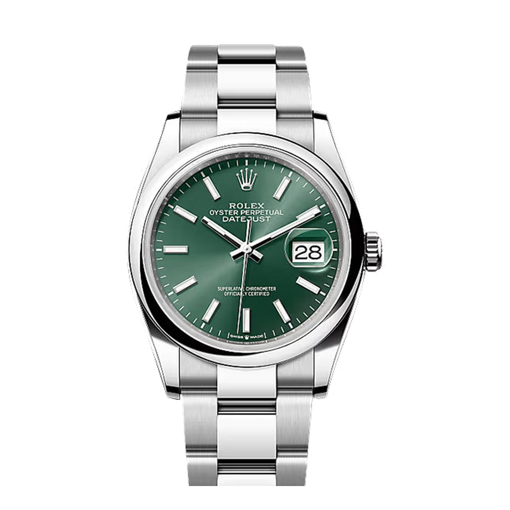 Rolex Datejust 36 Stainless Steel - Domed / Green / Oyster
