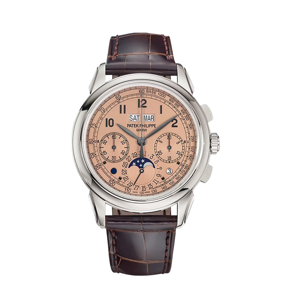 Patek Philippe Perpetual Calendar Chronograph 5270 Platinum / Salmon Pink / Salmon Dial Straps