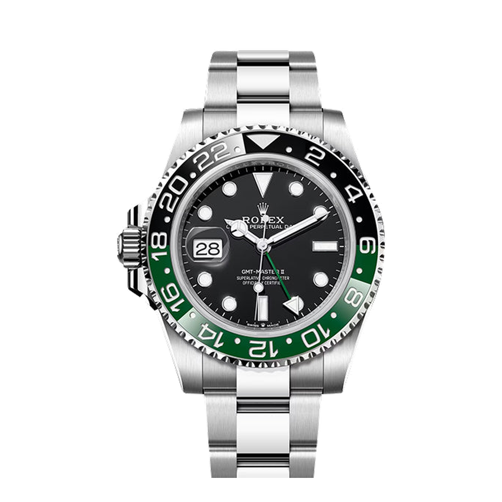Rolex GMT-Master II Stainless Steel / VTNR / Oyster Black Dial Straps