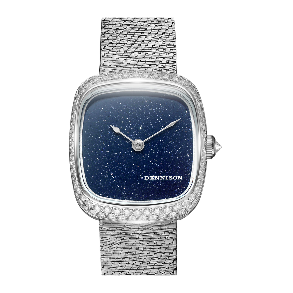 Dennison Mini Aventurine Diamonds Blue/Navy Dial Straps
