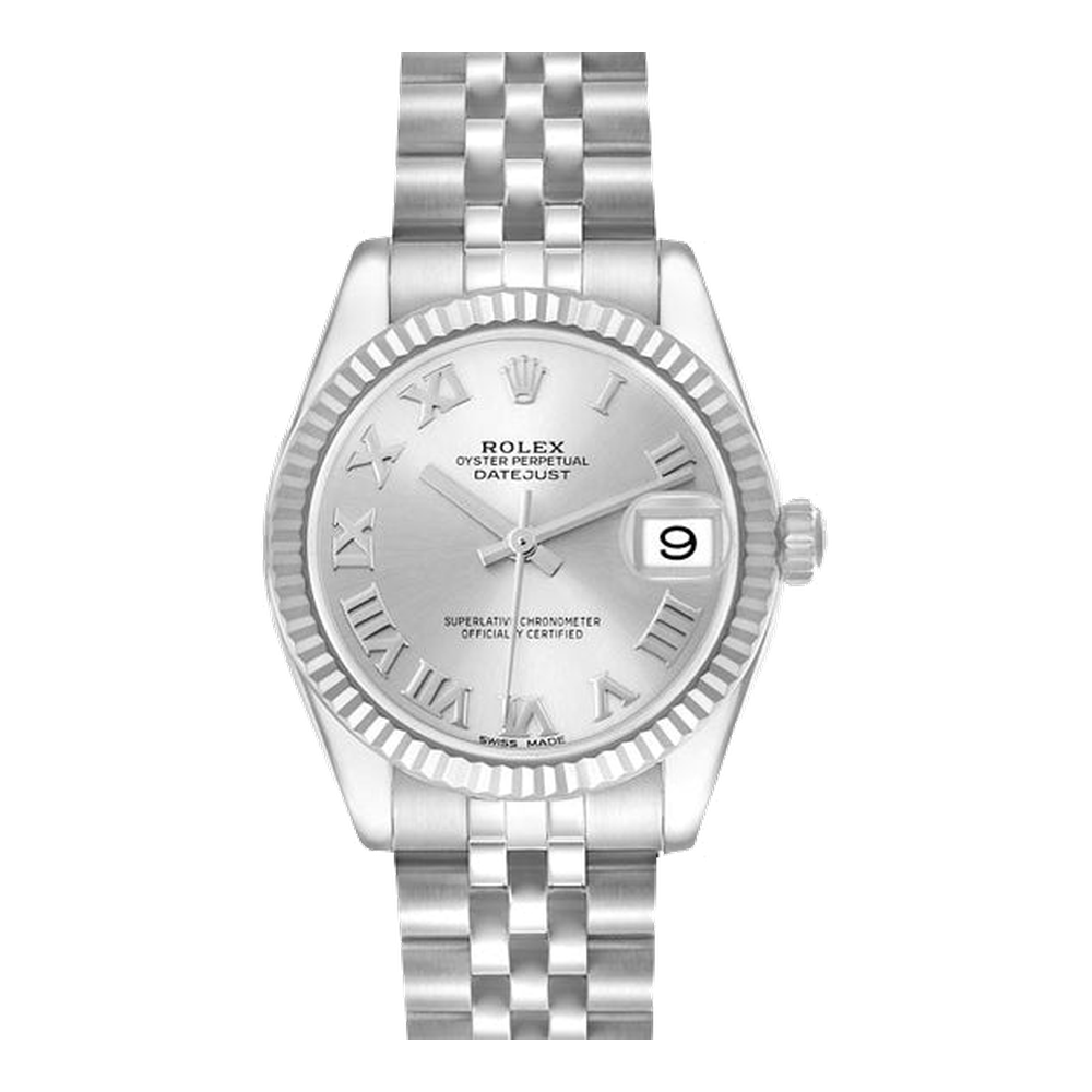 Rolex Datejust 31 Stainless Steel Fluted / Jubilee / Rhodium Roman
