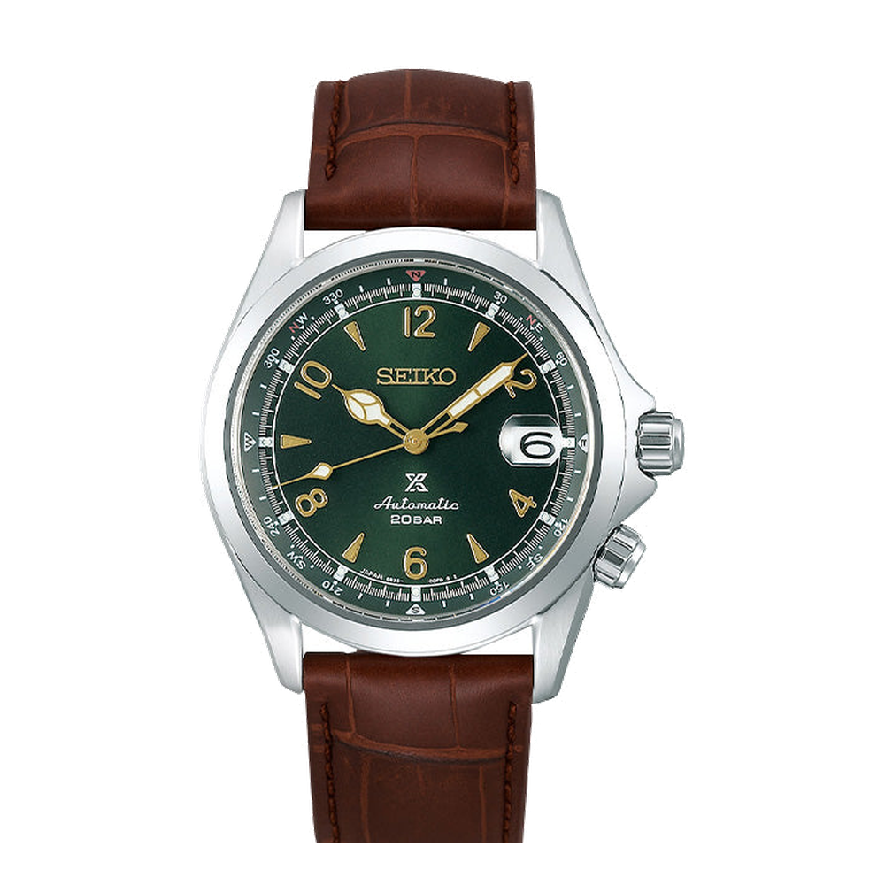 Seiko Alpinist Green Dial Straps