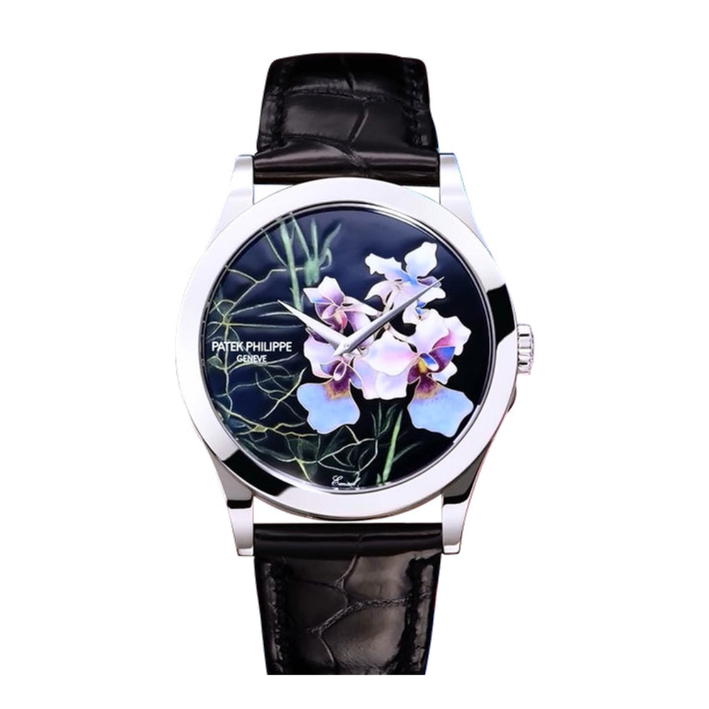 Patek Philippe Calatrava 5089 Whit e Gold/Orchids
