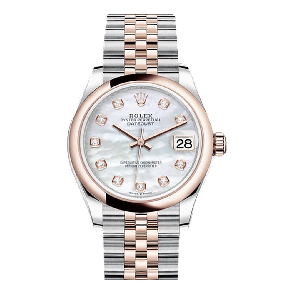 Rolex Datejust 31 Stainless Steel/ Rose Gold / Domed / MOP / Jubilee