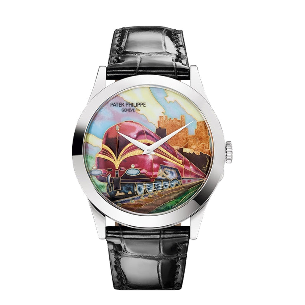 Patek Philippe Calatrava 5089 White Gold/Steam Locomotives