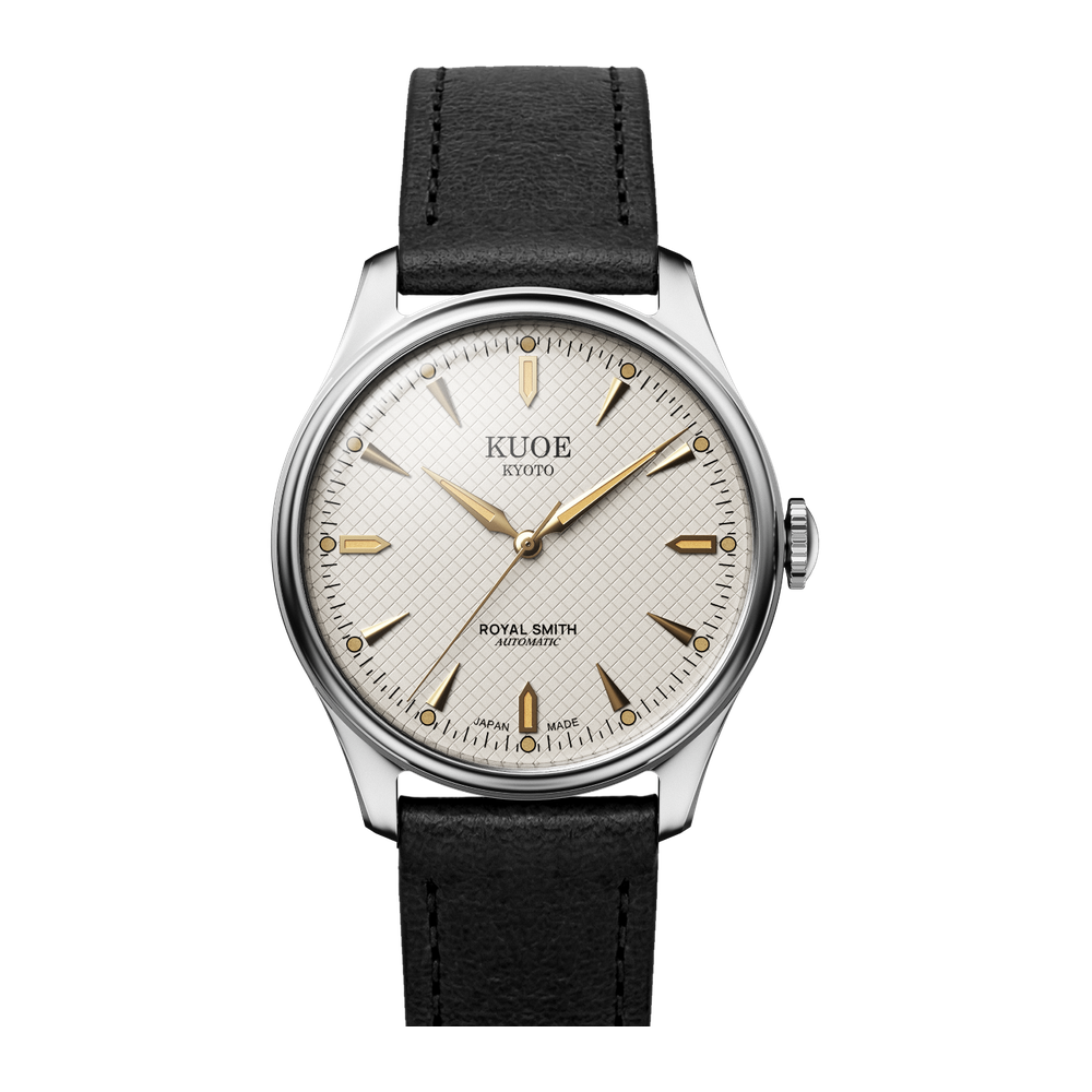 Kuoe Kyoto 90-006 Classic Natural/Cream dial / 39 mm / Silver case