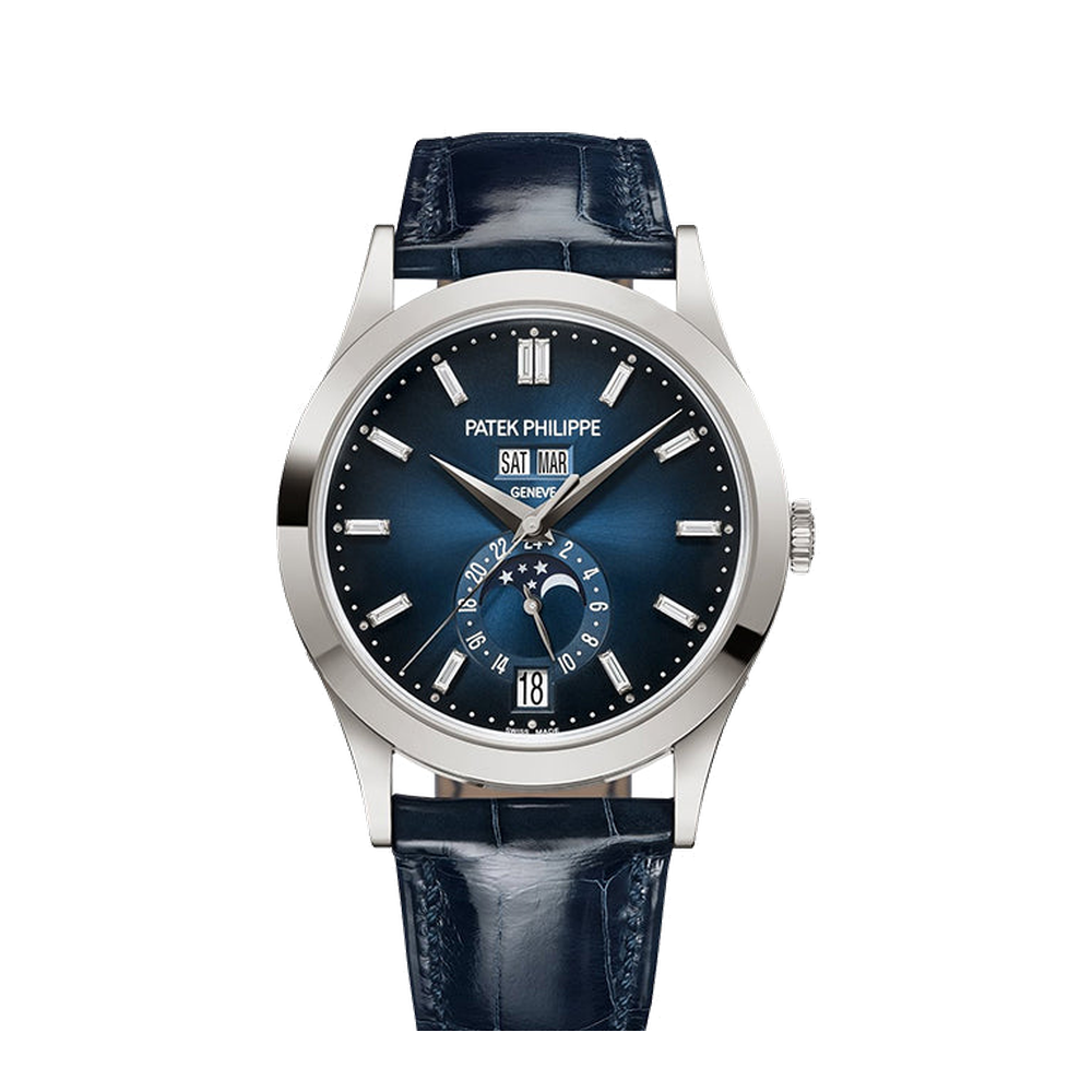 Patek Philippe Annual Calendar 5396 White Gold / Blue Gradient Blue / Navy Dial Straps