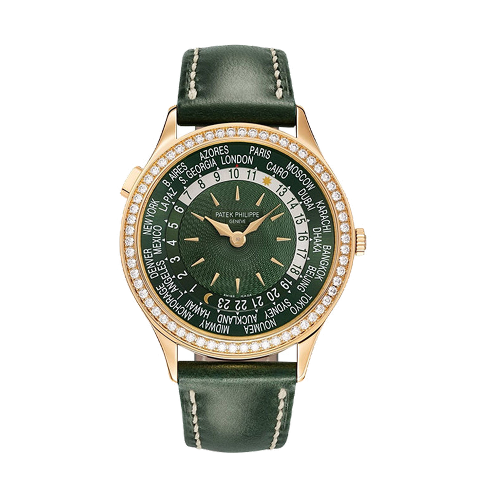 Patek Philippe World Time 7130 White Gold / Blue - Hong Kong