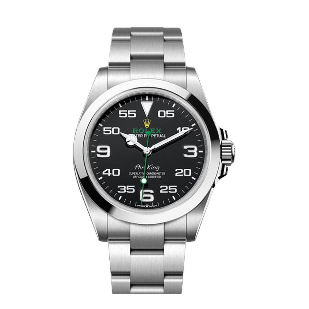 Rolex Air-King 40 Black Dial Straps