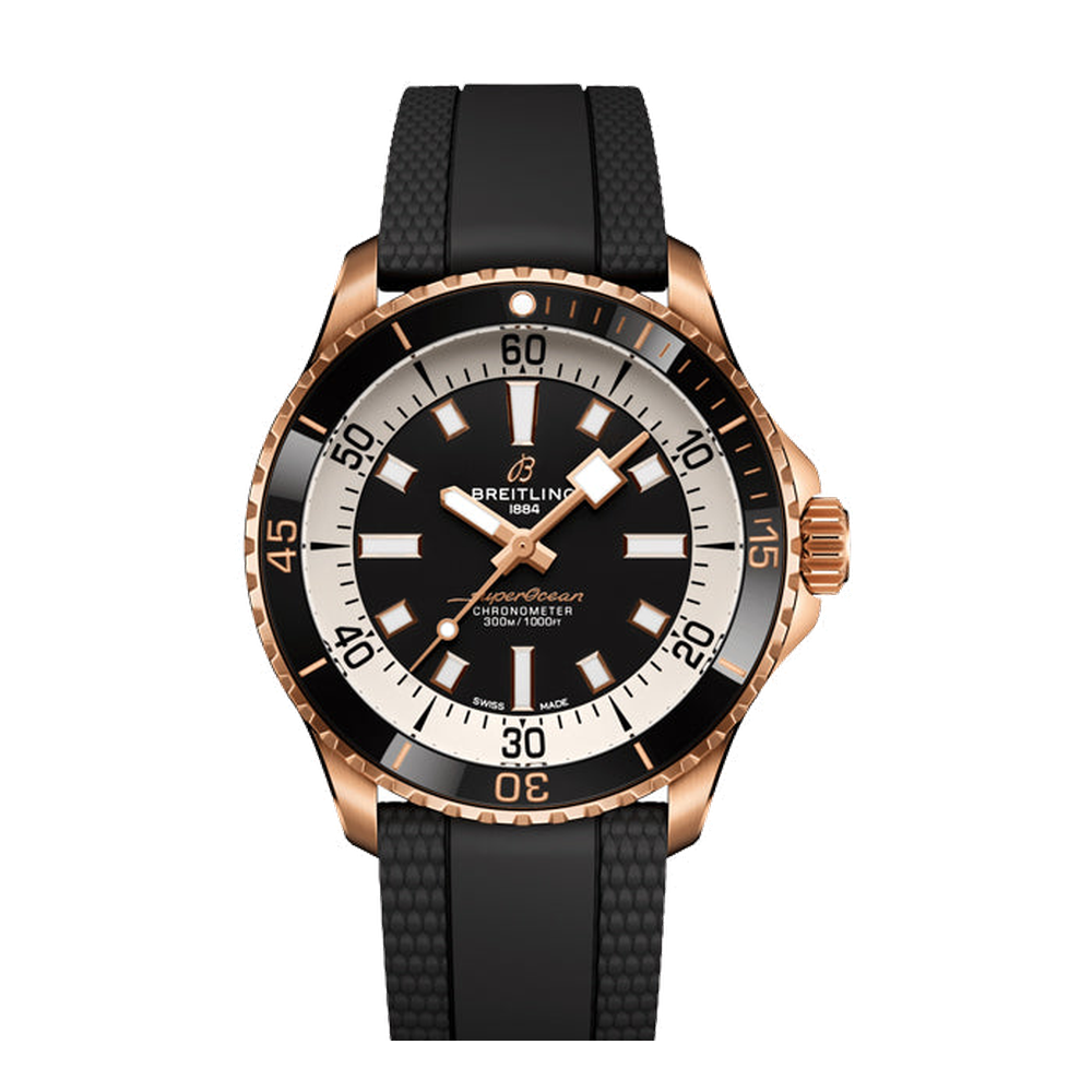 Breitling SuperOcean Automatic 42 Black Dial Straps