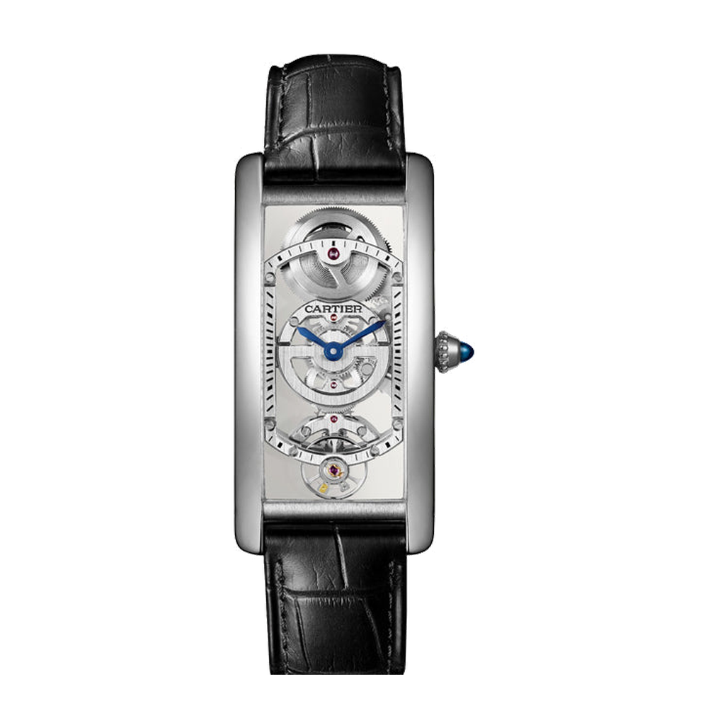 Cartier Tank Cintree Large White Dial Straps