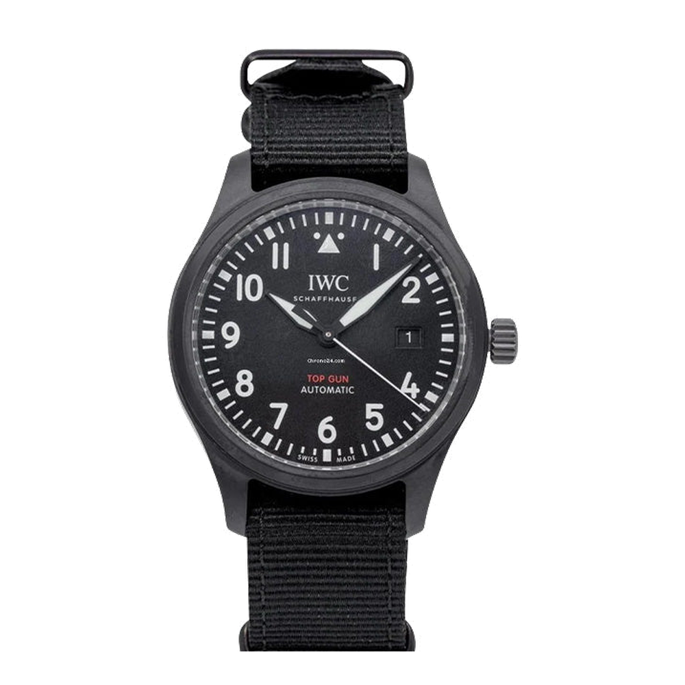IWC Top Gun Black Dial Straps