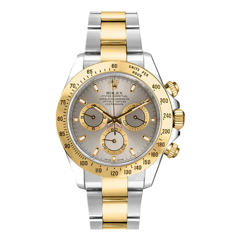 Rolex Daytona Rolesor Steel Grey Dial Straps
