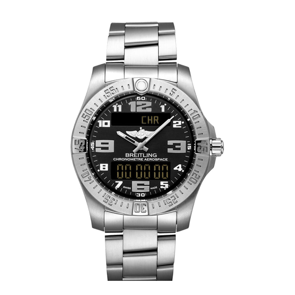 Breitling Aerospace Evo Black Dial Straps