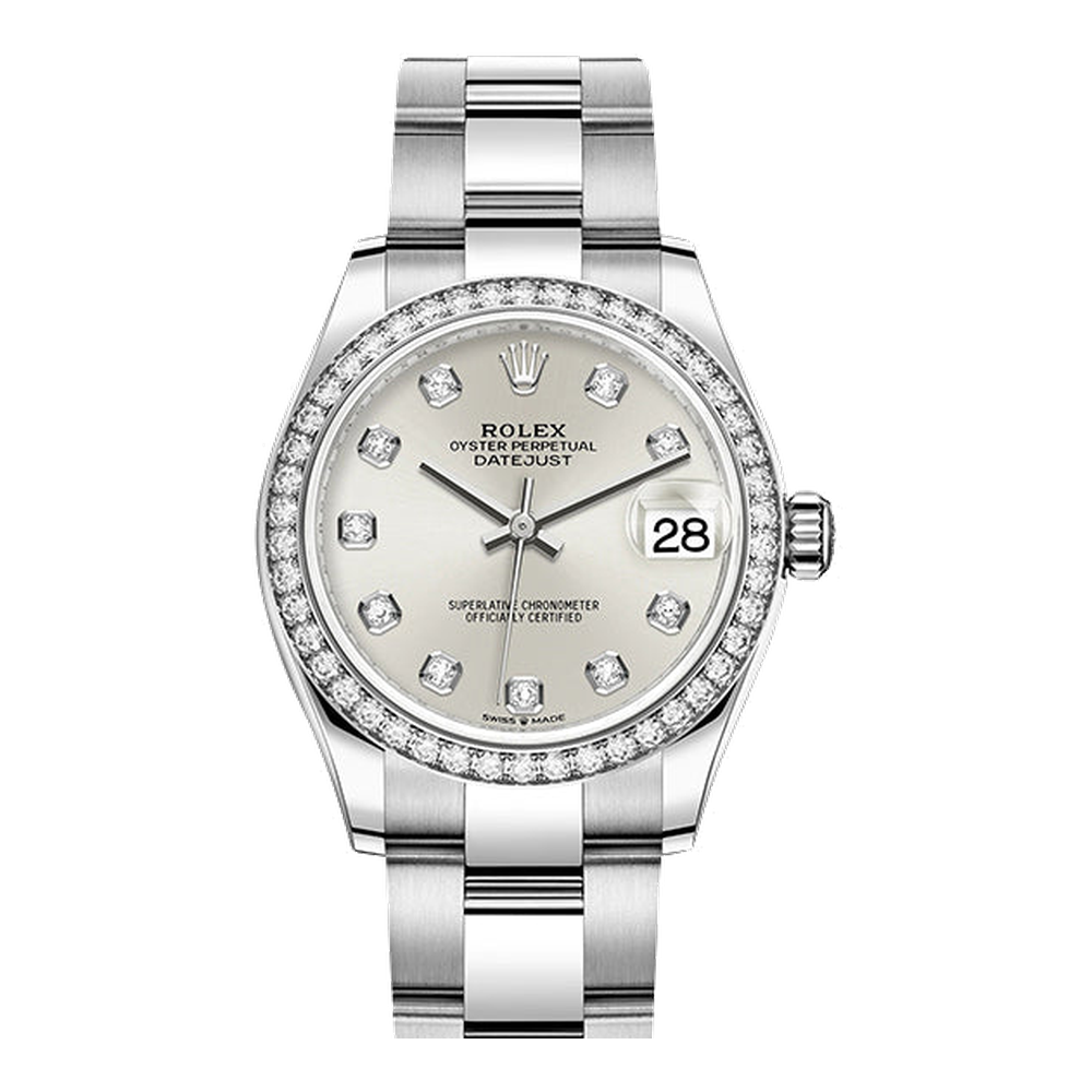 Rolex Datejust 31 Stainless Steel Diamond / Oyster / Silver - Diamond