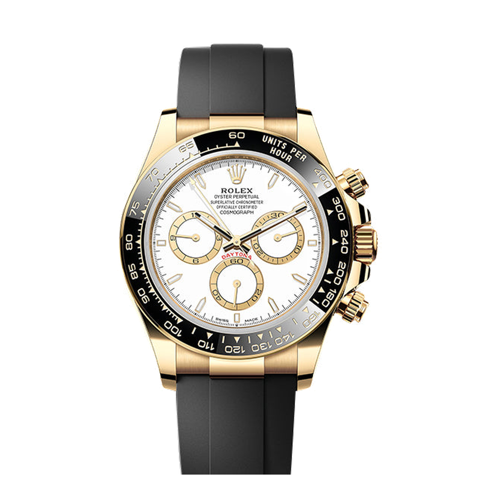 Rolex Cosmograph Daytona Yellow Gold - Cerachrom / White / Oysterflex