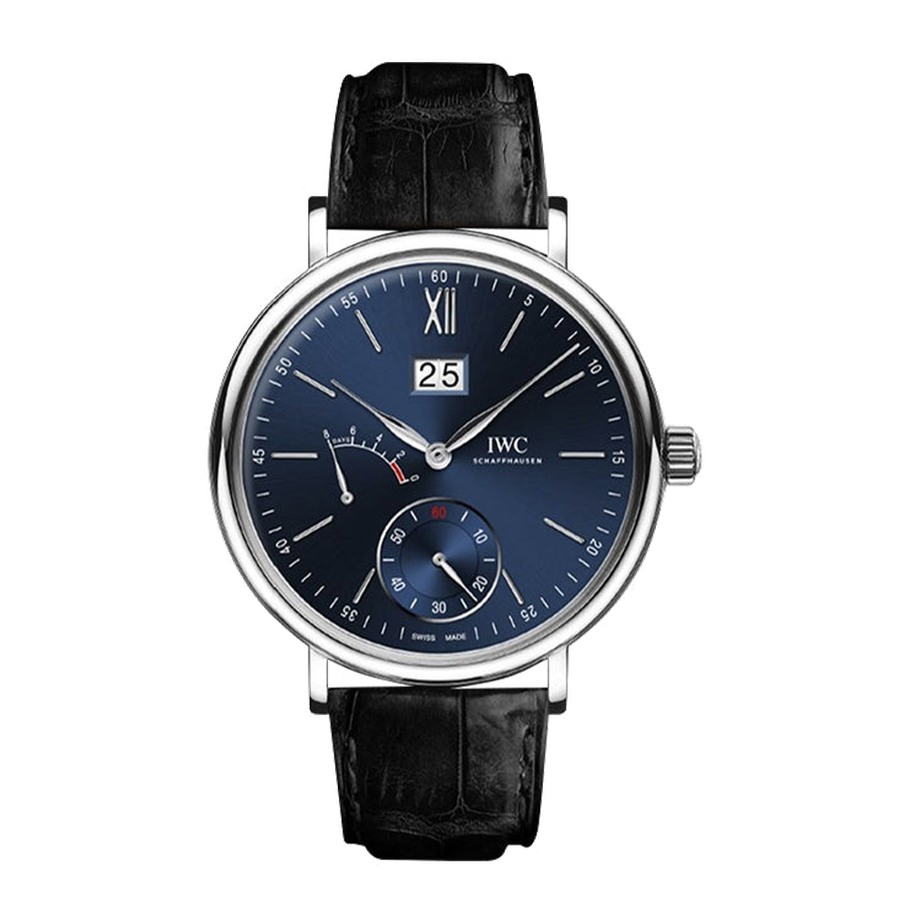 IWC Portofino Hand-Wound Big Date White Gold / Laureus Charity Night Milano 2016