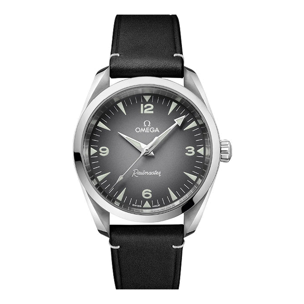 Omega Railmaster Grey Dial Straps