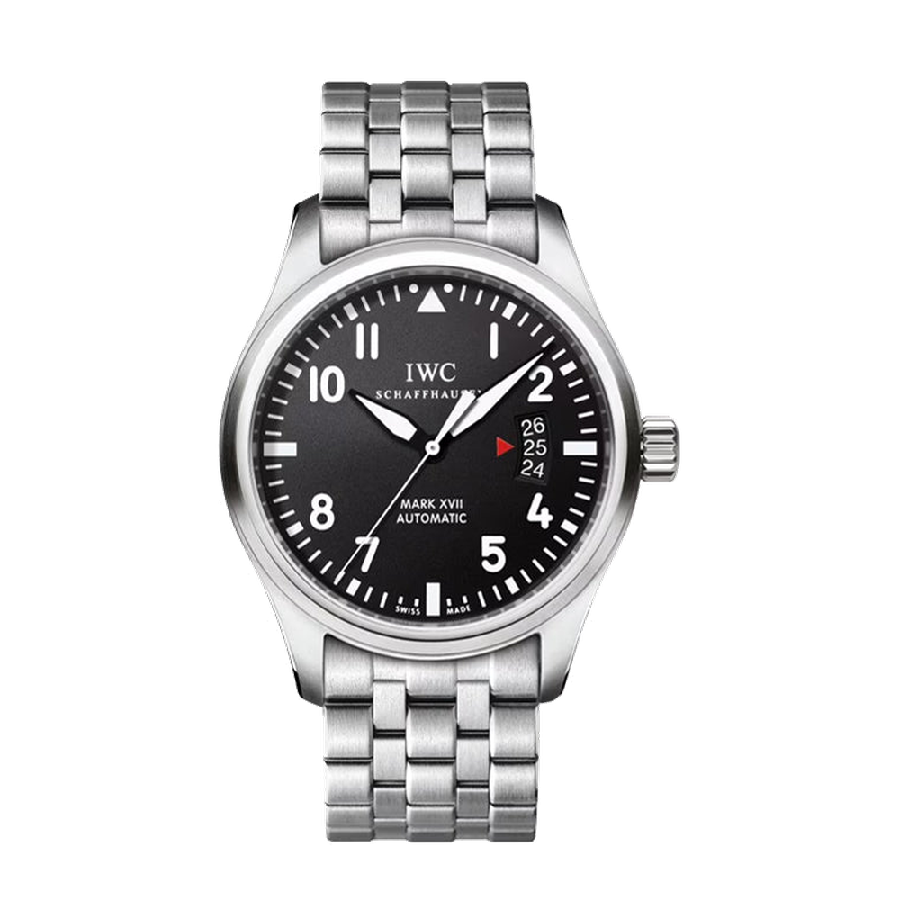 IWC Pilot's Watch Mark XVI Black Dial Straps