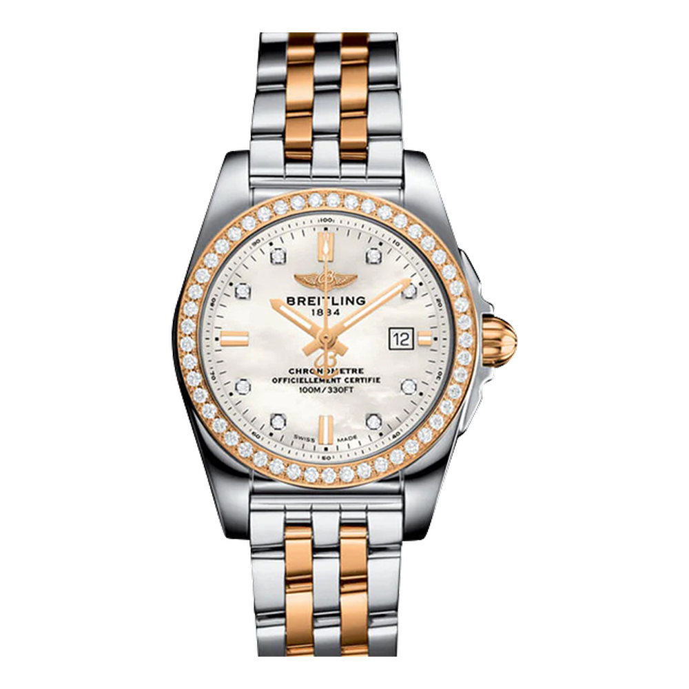 Breitling Stainless Steel / Rose Gold / Diamond / Pearl Diamond