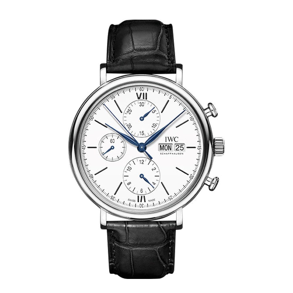 IWC Portofino Chronograph 150 Years Stainless Steel / White