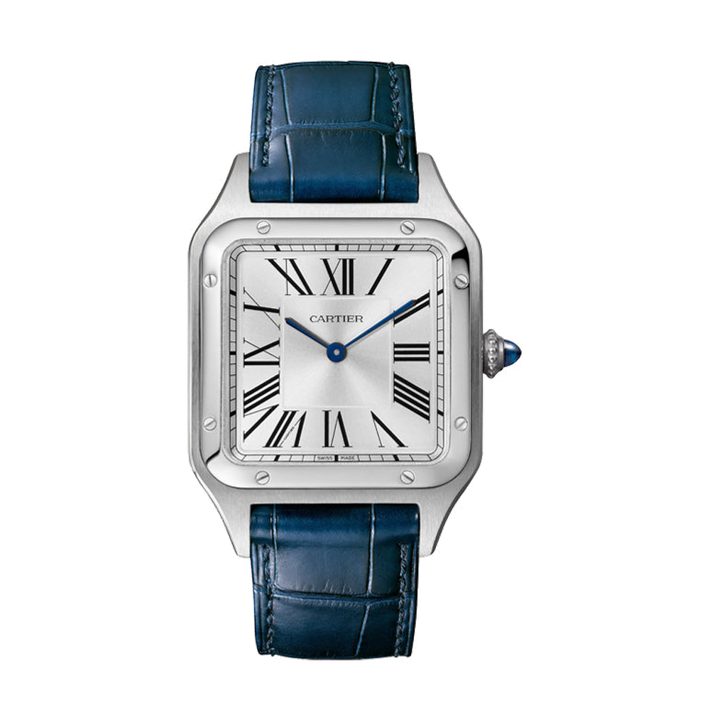 Cartier Santos Dumont Large White Dial Straps