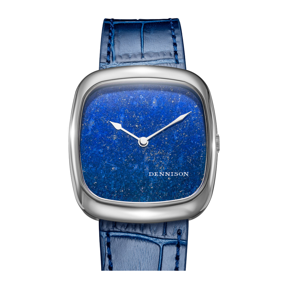 Dennison Natural Stone Lapis Lazuli In Steel