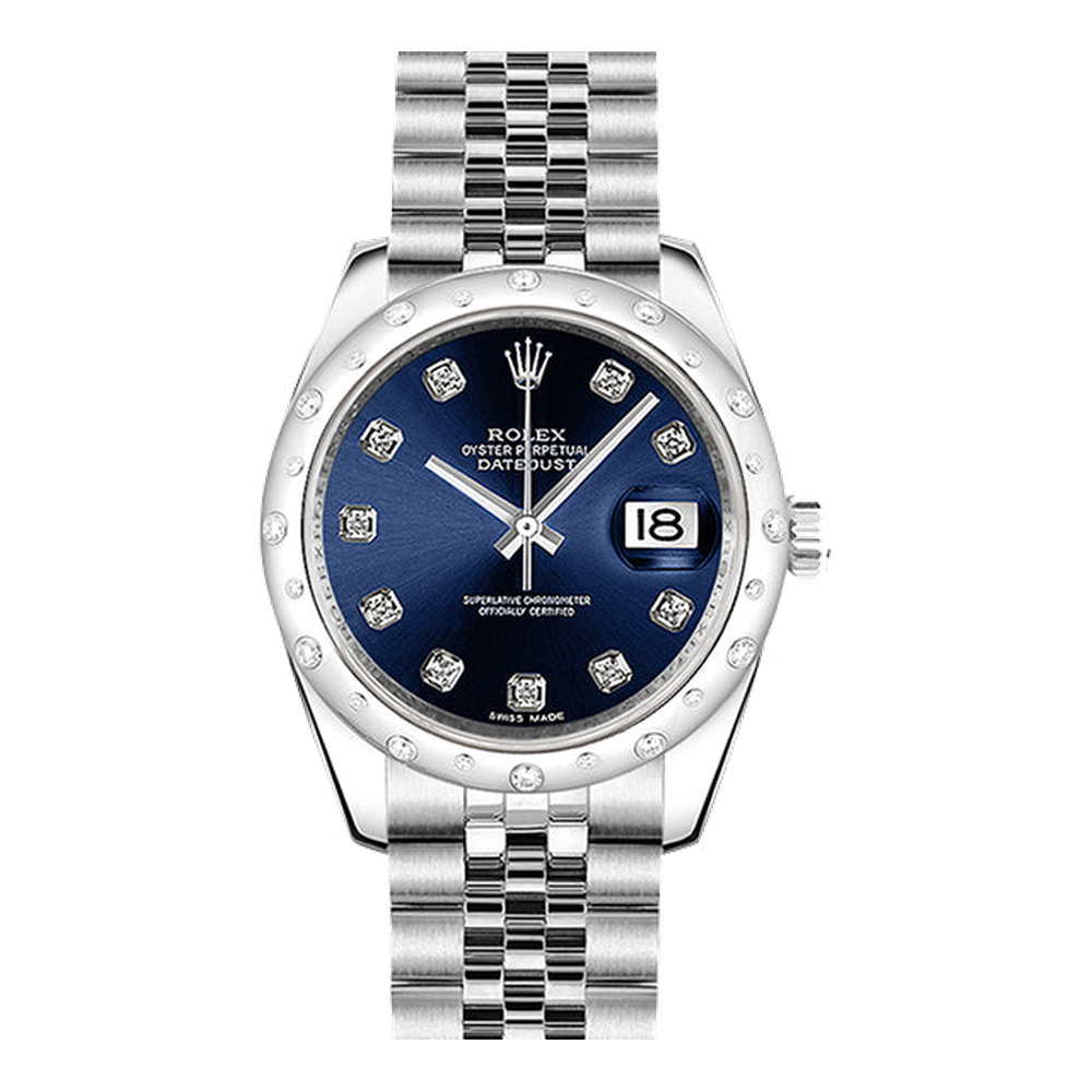 Rolex Datejust 31 Stainless Steel Domed Diamond / Jubilee / Blue - Diamond