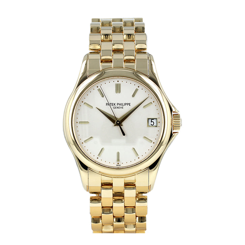 Patek Philippe Calatrava 5127 Yellow Gold White Dial Straps