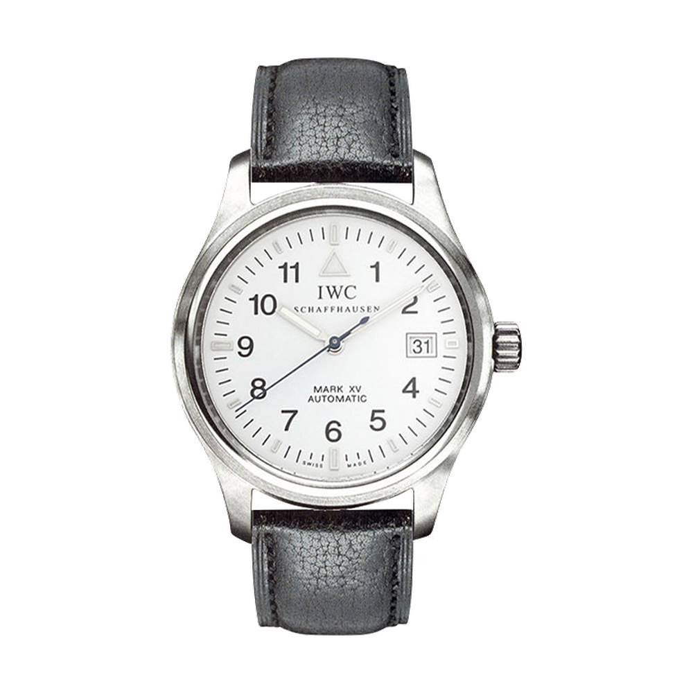 IWC Pilot's Watch Mark XV Stainless Steel / White / Strap